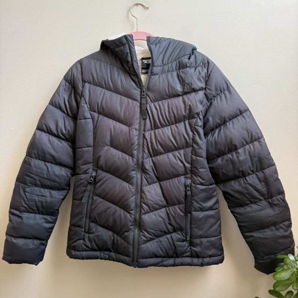 The North Face down filled hooded coat Size M